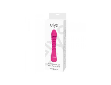 Wibrator-VIBRATORE DESIGN ELYS - ROUNDISH PLOT REAL WAVE PINK