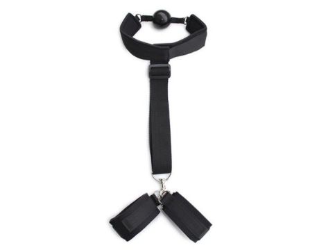 Costrittivio Bondage Back Restraint+gag black - 2