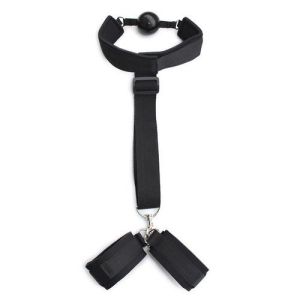 Costrittivio Bondage Back Restraint+gag black - image 2