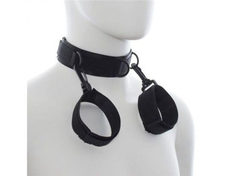 Wiązania-Costrittivo Easy Cuffs Collar Arms Restraint black - 2