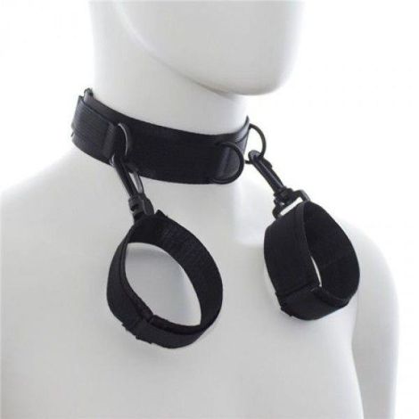 Wiązania-Costrittivo Easy Cuffs Collar Arms Restraint black - 2