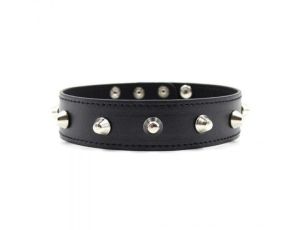 Wiązania-Collare Spikes Collar black