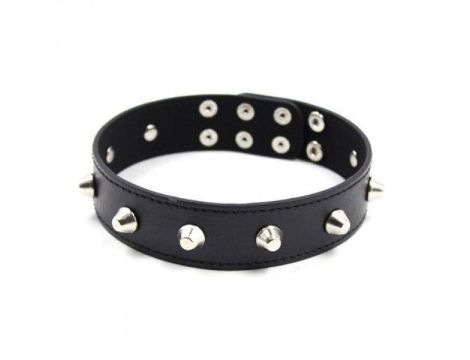 Wiązania-Collare Spikes Collar black - 2