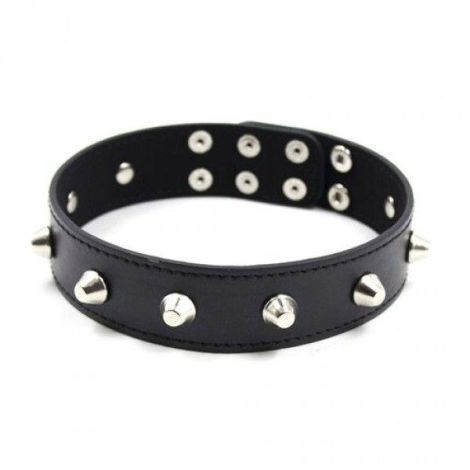 Wiązania-Collare Spikes Collar black - 2