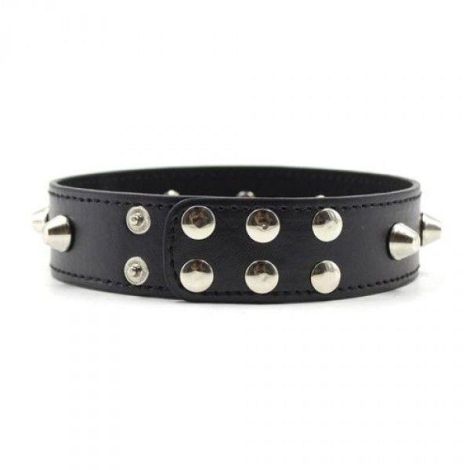 Wiązania-Collare Spikes Collar black - 3