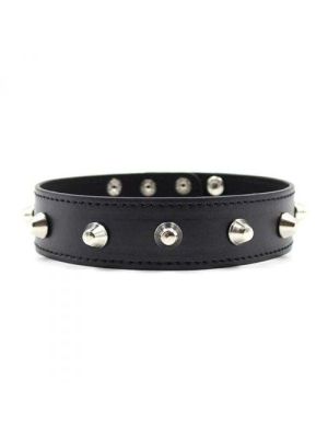 Wiązania-Collare Spikes Collar black