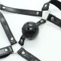 Knebel-Imbracatura Viso con morso Head Harness+Ball Gag - 4