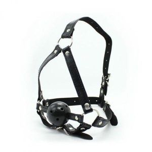 Knebel-Imbracatura Viso con morso Head Harness+Ball Gag - image 2