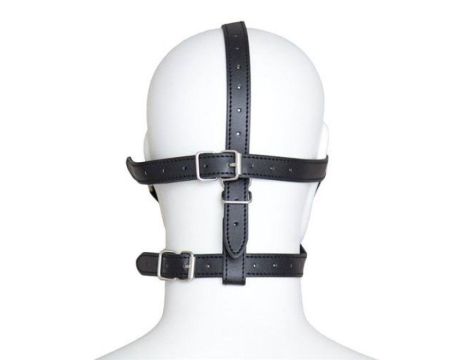 Imbracatura per viso con Maschera per occhi e morso Total Head Harness Restraint black - 3