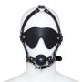 Imbracatura per viso con Maschera per occhi e morso Total Head Harness Restraint black - 3