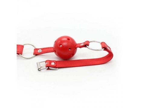 Knebel-Breathable Ball Gag (rosso) - 4