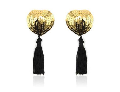 Heart shine nipples tassels (oro)