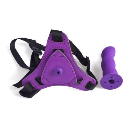 Cintura regolabile strap-on purpe - 3