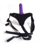 Cintura regolabile strap-on Purple con fallo realistico - 5