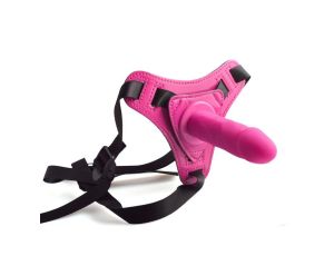 Cintura regolabile strap-on Pink con fallo realistico - image 2