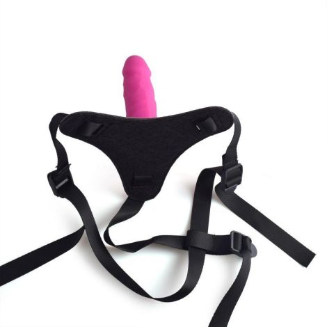 Cintura regolabile strap-on Pink con fallo realistico - 3