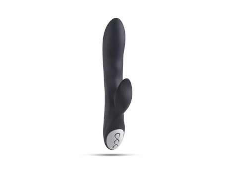 Vibratore G-spot e stimolatore clitorideo Black