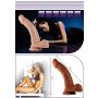 8.5"" Real Extreme Vibrating Dildo Flesh - 7