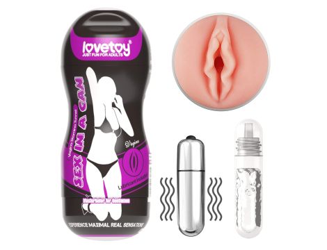 Sex In A Can Vagina Stamina Tunnel - Vibrating