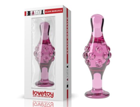 4.5"" Glass Romance Pink