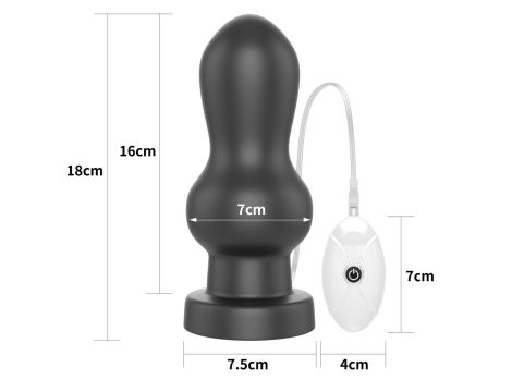 7"" King Sized Vibrating Anal Rammer - 2