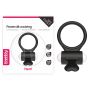 Power Clit Silicone Cockring Black - 2