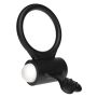 Power Clit Silicone Cockring Black - 6