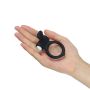 Power Clit Silicone Cockring Black - 9