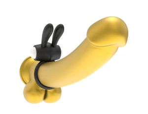 Power Clit Silicone Cockring Black - image 2