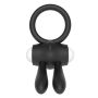 Power Clit Silicone Cockring Black - 4