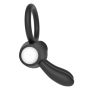 Power Clit Silicone Cockring Black - 5