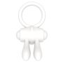 Power Clit Silicone Cockring White - 4