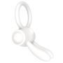 Power Clit Silicone Cockring White - 5