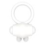 Power Clit Silicone Cockring White - 6