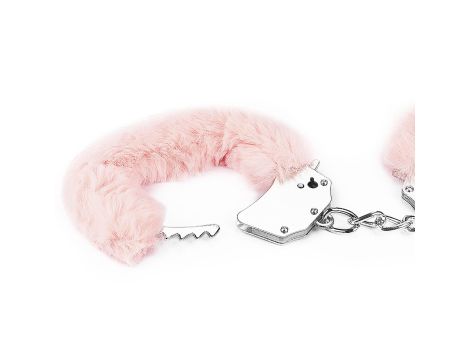 Fetish Pleasure Fluffy Handcuffs Pink - 5