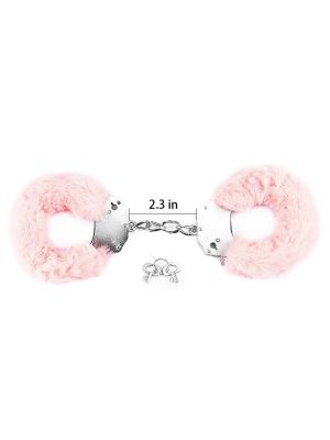 Fetish Pleasure Fluffy Handcuffs Pink - image 2