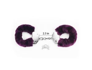 Fetish Pleasure Fluffy Handcuffs Purple - image 2