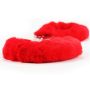 Fetish Pleasure Fluffy Handcuffs Red - 4