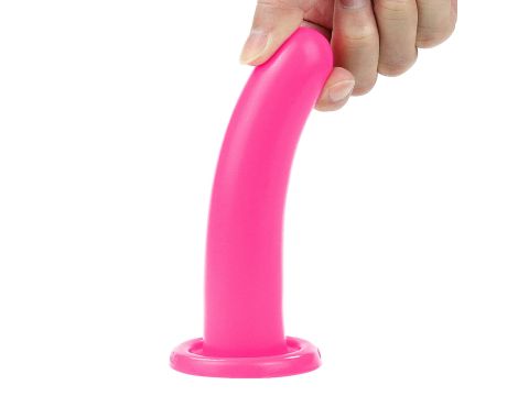 Silicone Holy Dong Medium Pink - 6