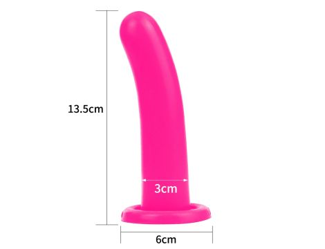 Silicone Holy Dong Medium Pink - 8