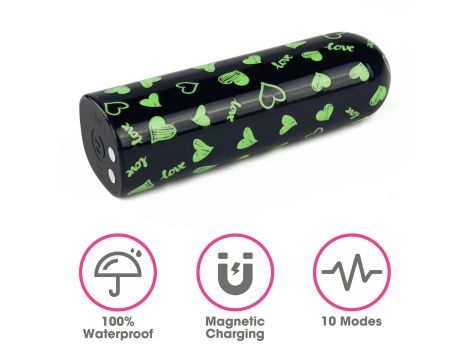 Rechargeable Glow-in-the-dark Heart Massager