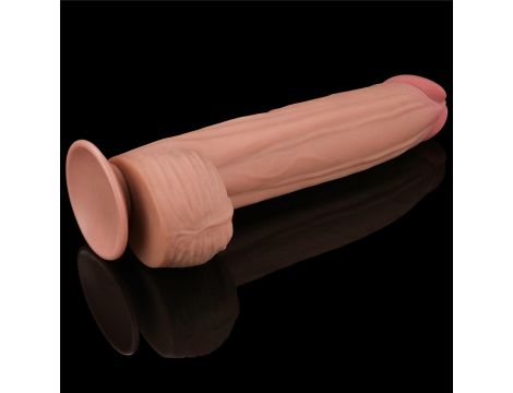 12'' King Sized Sliding Skin Dual Layer Dong - 21