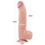 12'' King Sized Sliding Skin Dual Layer Dong - 19