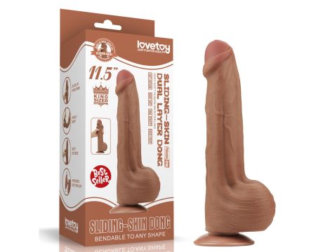 11.5'' King Sized Sliding Skin Dual Layer Dong Brown