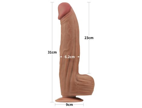 12'' King Sized Sliding Skin Dual Layer Dong Brown - 3