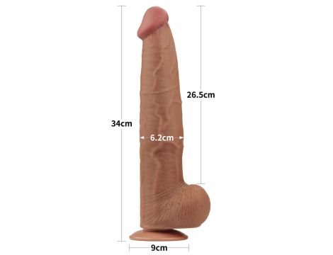 13.5'' King Sized Sliding Skin Dual Layer Dong Brown - 3