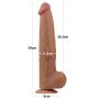 13.5'' King Sized Sliding Skin Dual Layer Dong Brown - 4