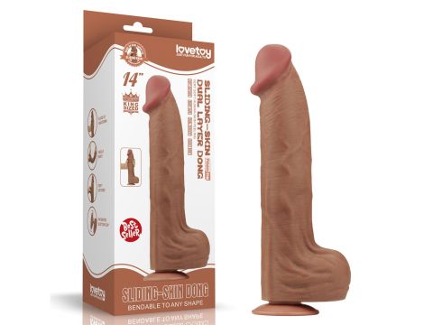 14'' King Sized Sliding Skin Dual Layer Dong Brown