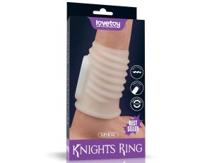 Vibrating Spiral Knights Ring (White)