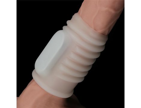 Vibrating Spiral Knights Ring (White) - 5